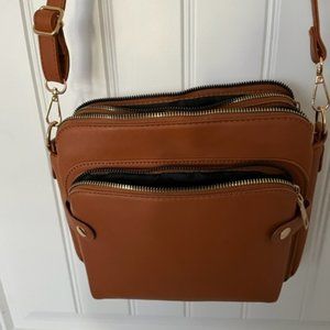 Tan Multi Pocket Cross body